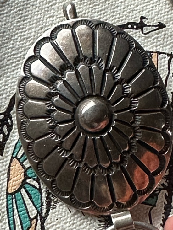 Sterling silver native made concho link belt main image 4